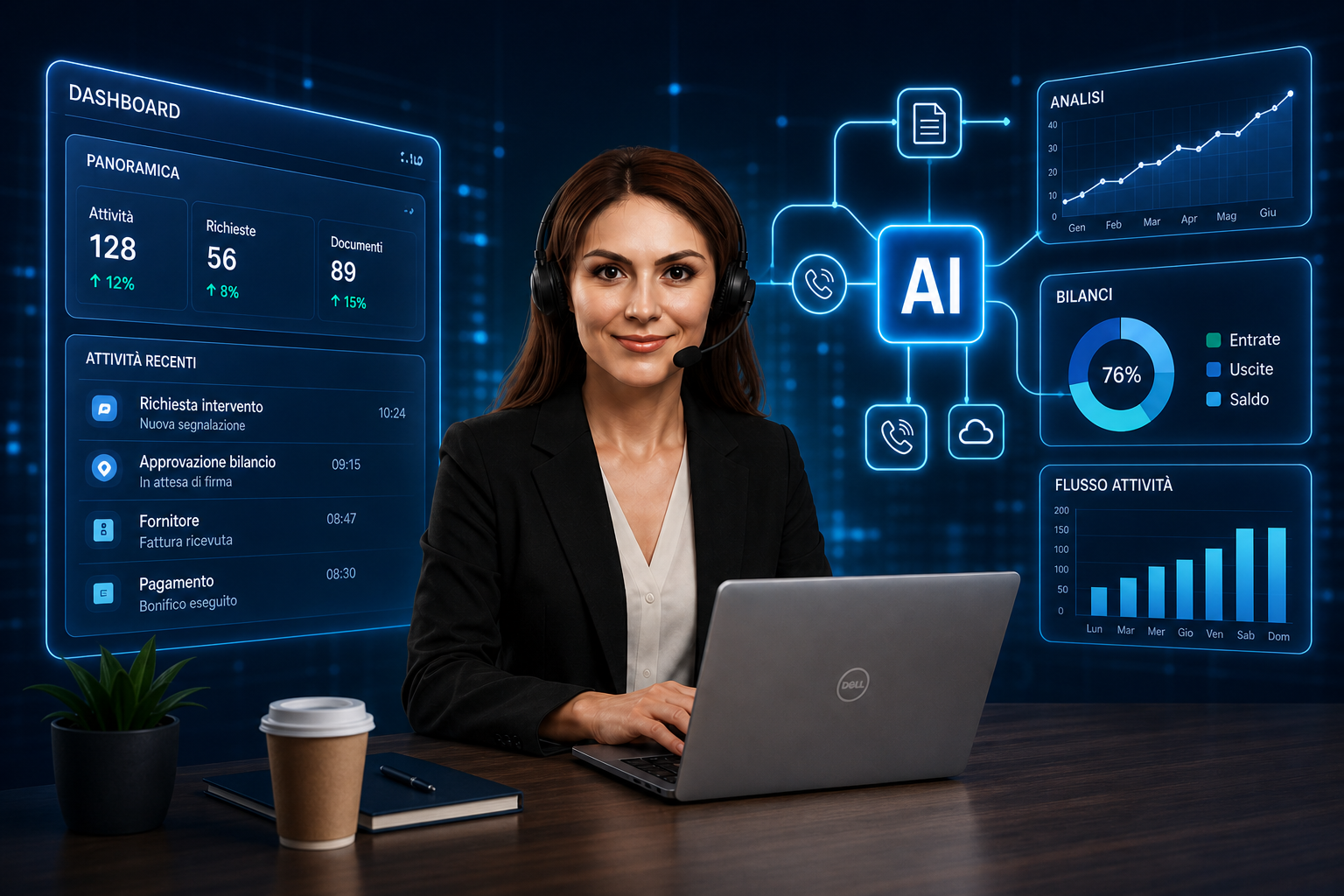 OlivIA Cally segreteria telefonica intelligente in cloud